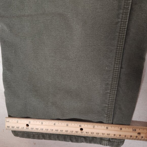 Carhartt Original Fit Flannel Lined Carpenter Pants Mens 42x32 Utility ~36x29.5 - Picture 9 of 16